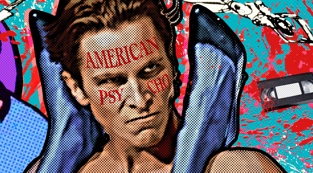 American Psycho 'Sex & Violence' Pop Art Illustration - Erotic Horror Home Decor in Poster Print or Canvas Art