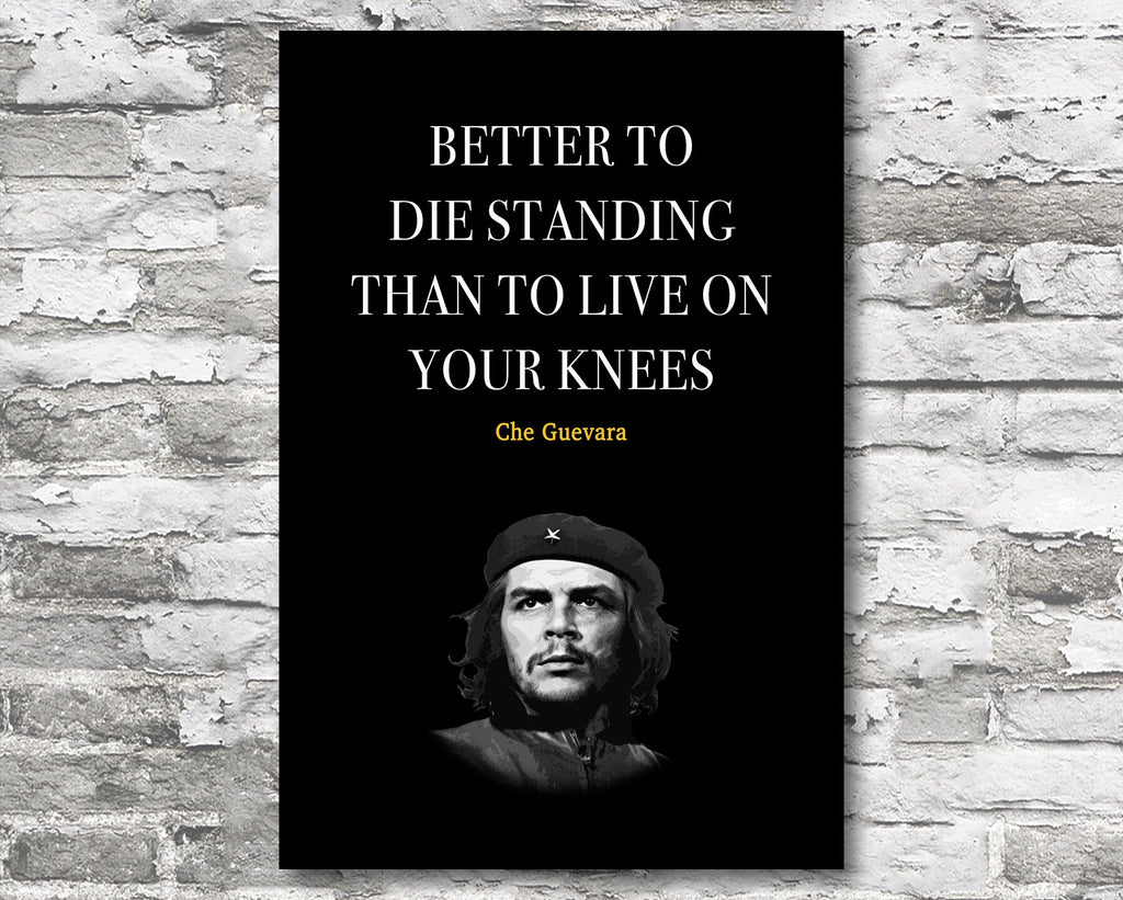 Che Guevara Quote Motivational Wall Art | Inspirational Home Decor in Poster Print or Canvas Art