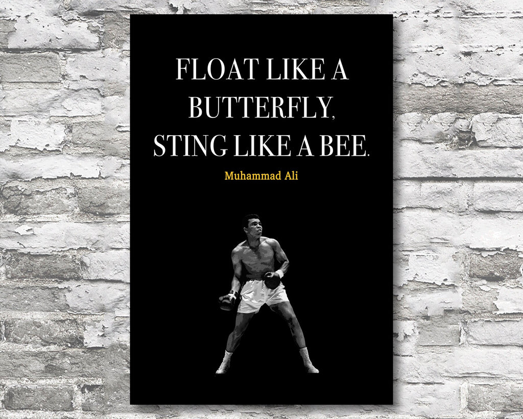 Muhammad Ali Quote Motivational Wall Art | Inspirational Home Decor in Poster Print or Canvas Art