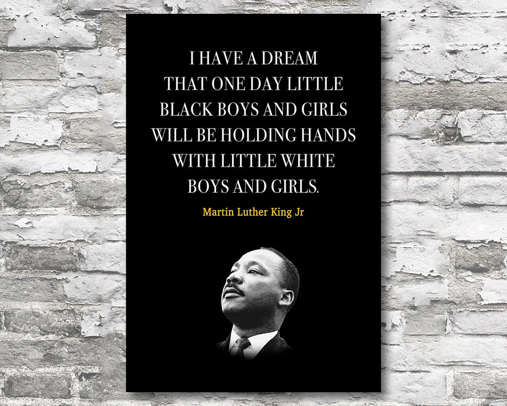 Martin Luther King Jr Quote Motivational Wall Art | Inspirational Home Decor in Poster Print or Canvas Art