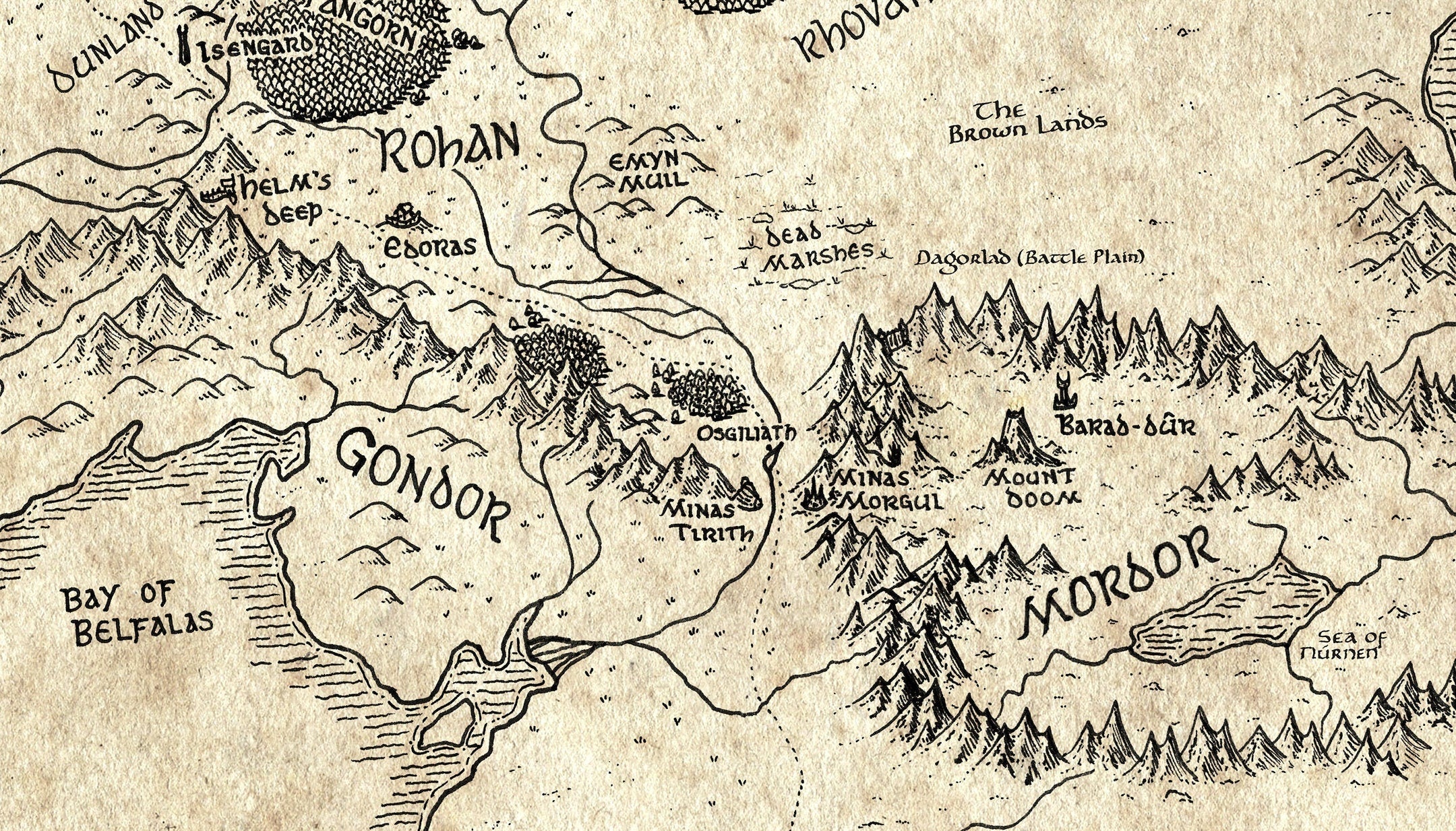 Beleriand  Middle earth, Silmarillion map, Tolkien