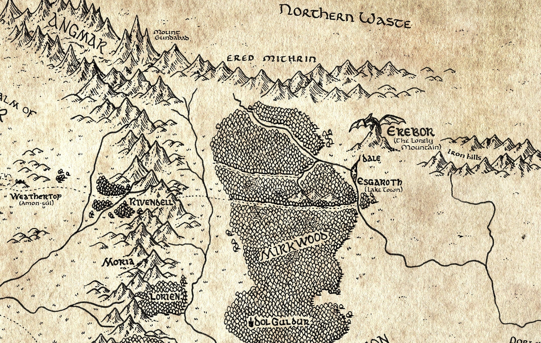 Beleriand  Silmarillion map, Tolkien, Middle earth