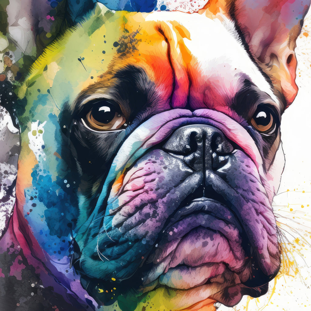 French Bulldog Watercolor Print Cute Pet Keepsake Wall Art Dog Lover Gift Adorable Canine Home Decor for Puppy Dog Lovers!