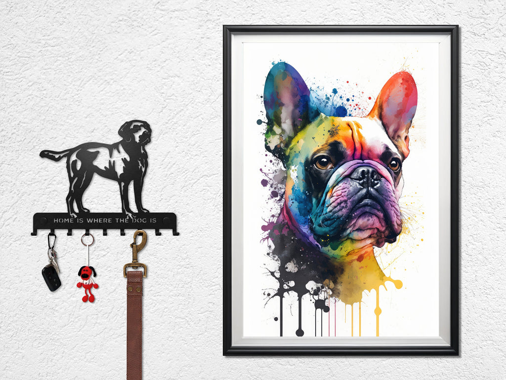 French Bulldog Watercolor Print Cute Pet Keepsake Wall Art Dog Lover Gift Adorable Canine Home Decor for Puppy Dog Lovers!