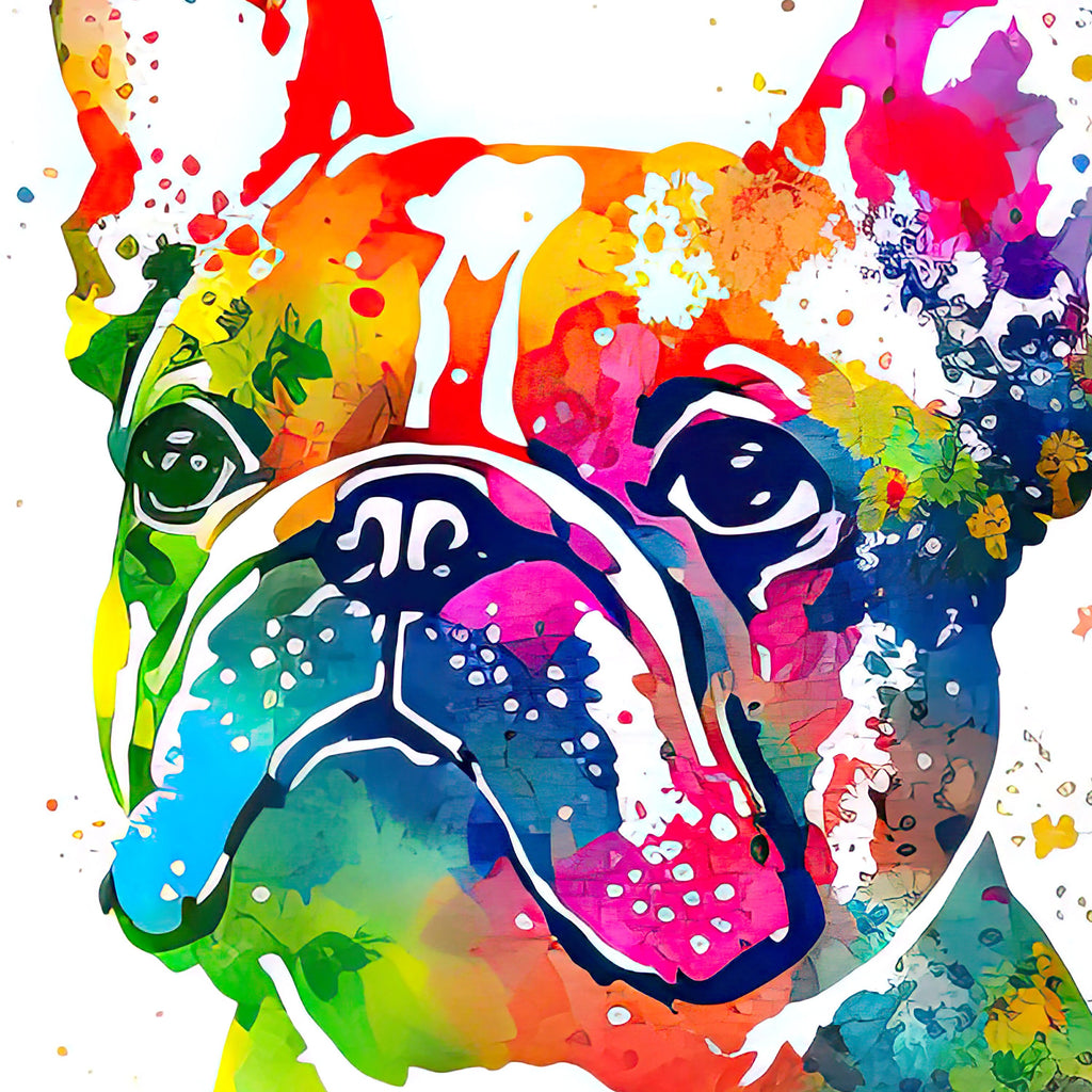 French Bulldog Watercolor Print Cute Pet Keepsake Wall Art Dog Lover Gift Adorable Canine Home Decor for Puppy Dog Lovers!