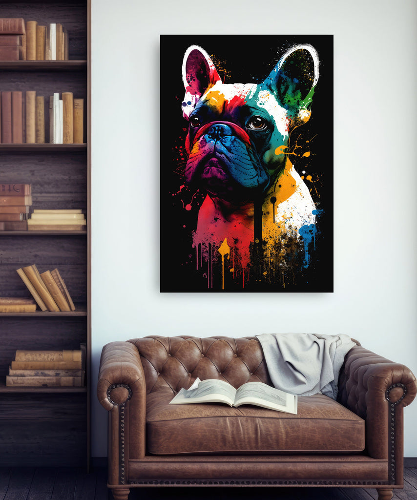 French Bulldog Watercolor Print Cute Pet Keepsake Wall Art Dog Lover Gift Adorable Canine Home Decor for Puppy Dog Lovers!