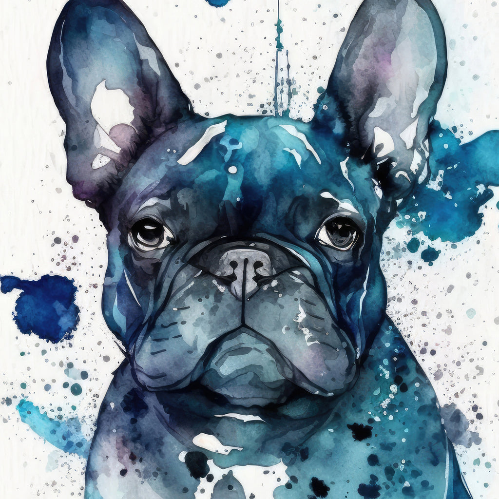 French Bulldog Watercolor Print Cute Pet Keepsake Wall Art Dog Lover Gift Adorable Canine Home Decor for Puppy Dog Lovers!