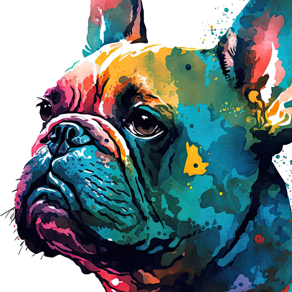 French Bulldog Watercolor Print Cute Pet Keepsake Wall Art Dog Lover Gift Adorable Canine Home Decor for Puppy Dog Lovers!