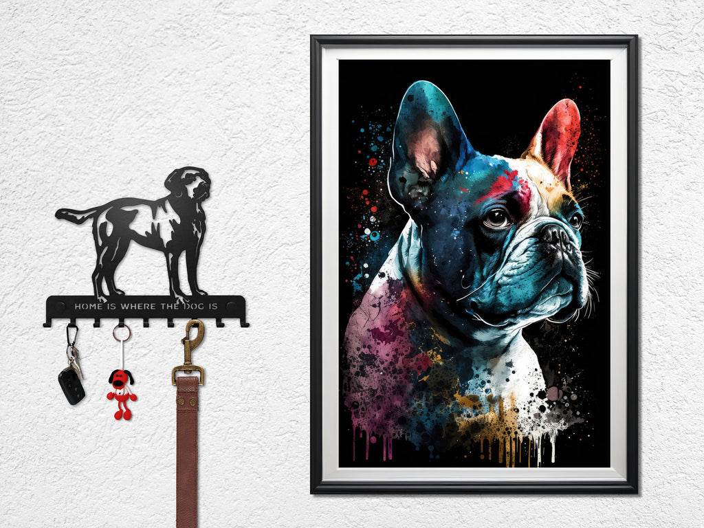 French Bulldog Watercolor Print Cute Pet Keepsake Wall Art Dog Lover Gift Adorable Canine Home Decor for Puppy Dog Lovers!