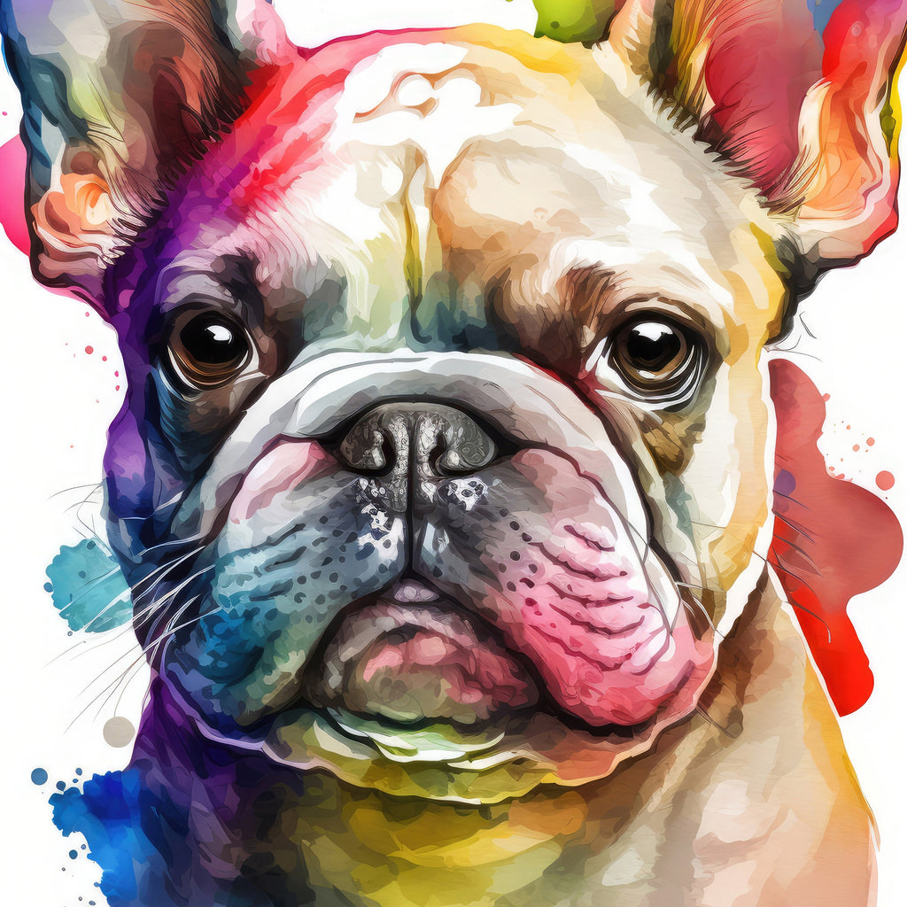 French Bulldog Watercolor Print Cute Pet Keepsake Wall Art Dog Lover Gift Adorable Canine Home Decor for Puppy Dog Lovers!