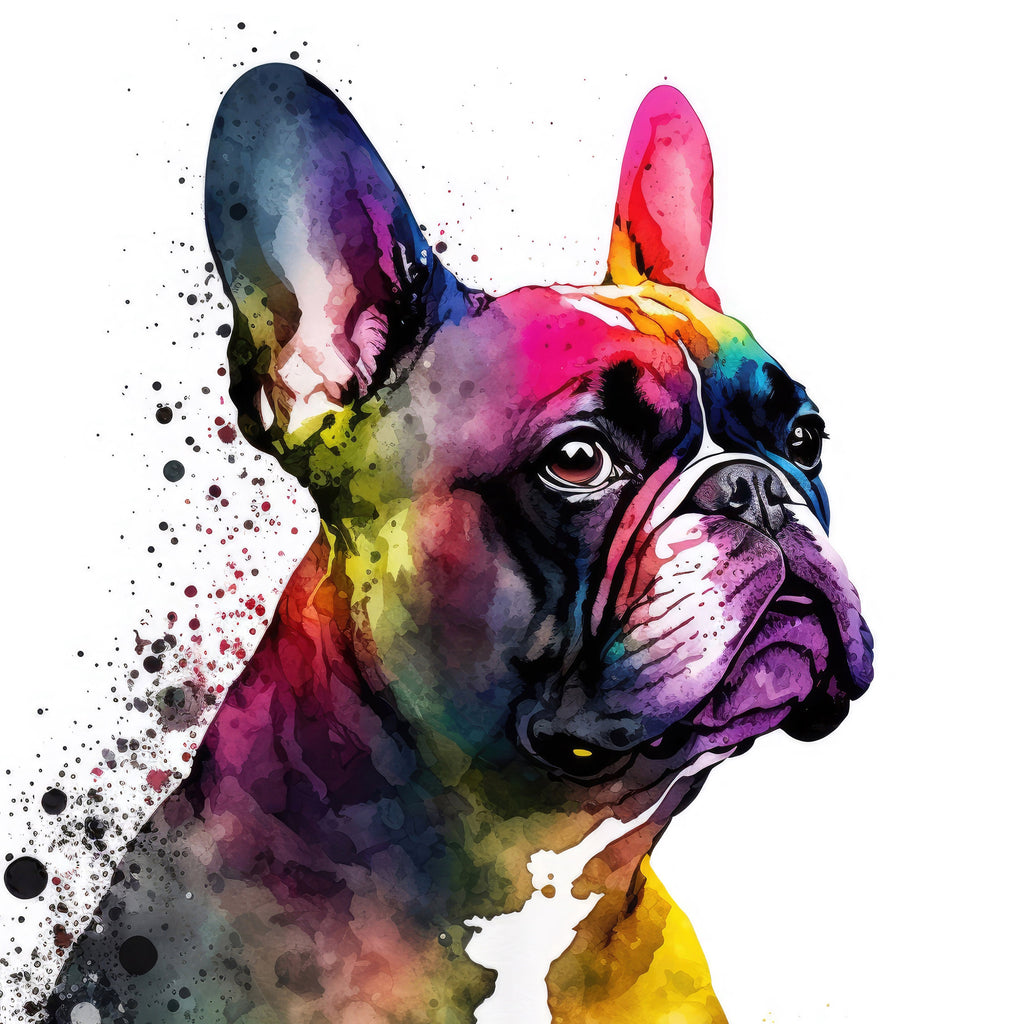 French Bulldog Watercolor Print Cute Pet Keepsake Wall Art Dog Lover Gift Adorable Canine Home Decor for Puppy Dog Lovers!