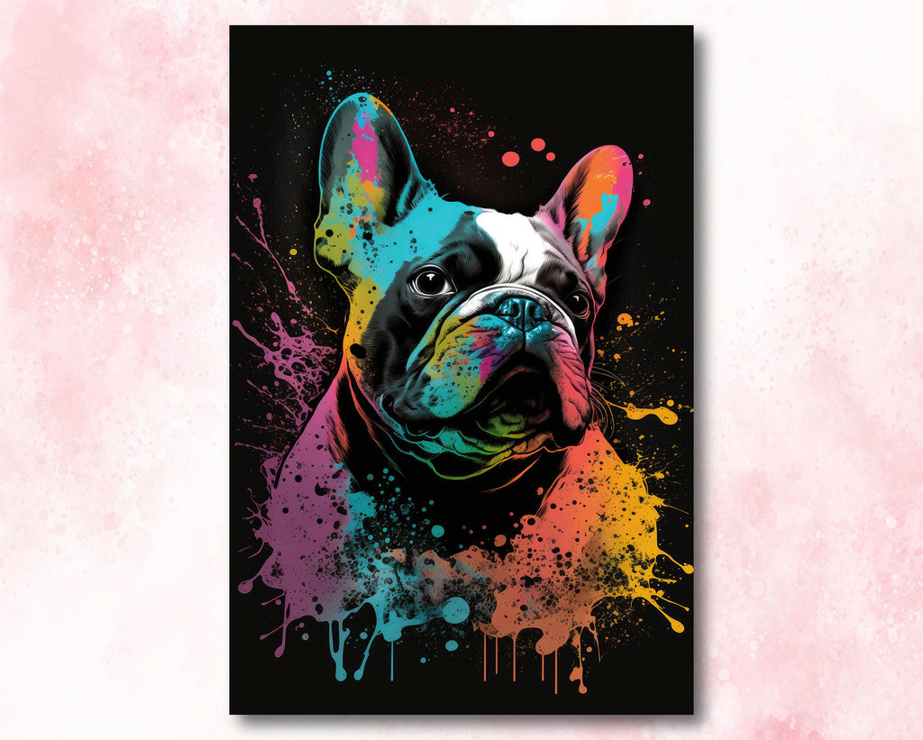 French Bulldog Watercolor Print Cute Pet Keepsake Wall Art Dog Lover Gift Adorable Canine Home Decor for Puppy Dog Lovers!