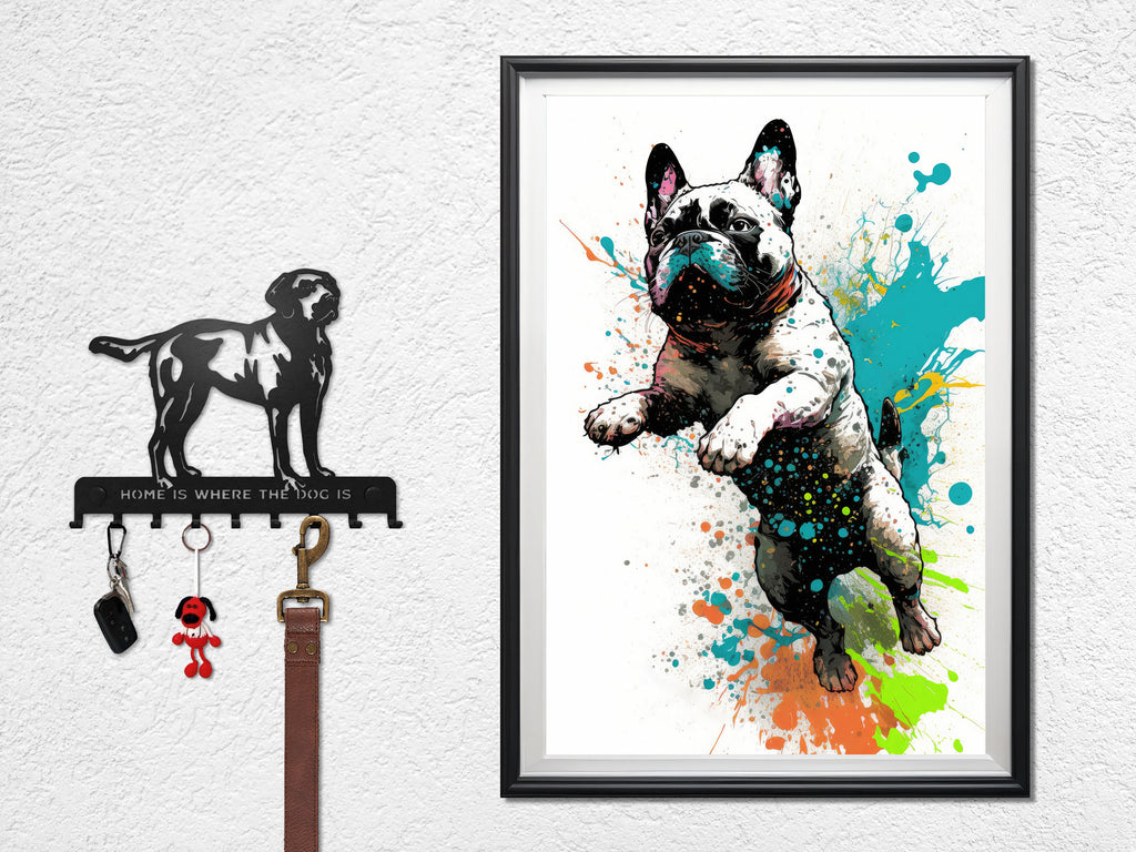 French Bulldog Watercolor Print Cute Pet Keepsake Wall Art Dog Lover Gift Adorable Canine Home Decor for Puppy Dog Lovers!