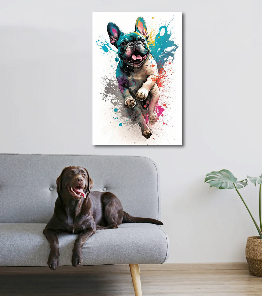 French Bulldog Watercolor Print Cute Pet Keepsake Wall Art Dog Lover Gift Adorable Canine Home Decor for Puppy Dog Lovers!