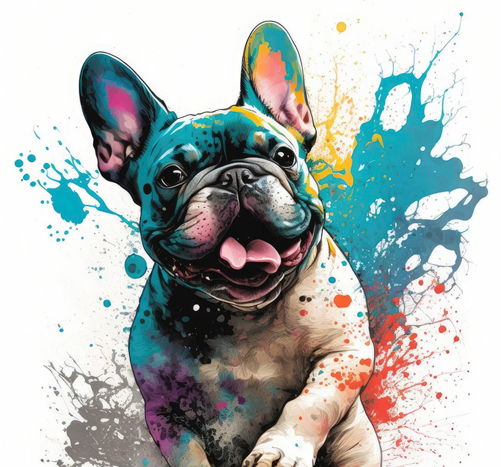 French Bulldog Watercolor Print Cute Pet Keepsake Wall Art Dog Lover Gift Adorable Canine Home Decor for Puppy Dog Lovers!