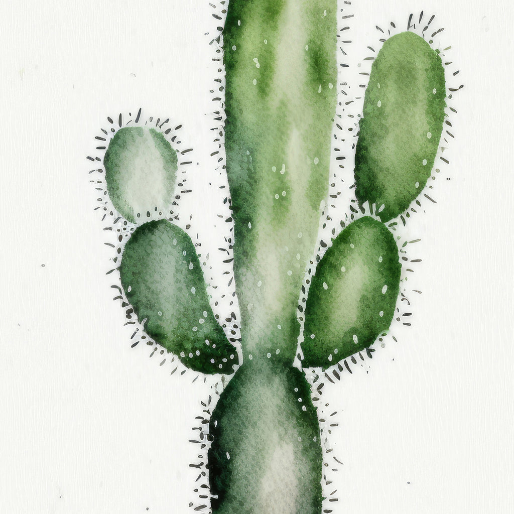 Cactus Plant Print Watercolor Painting Botanical Wall Art Southwest Artwork Gift Rustic Desert Home Decor