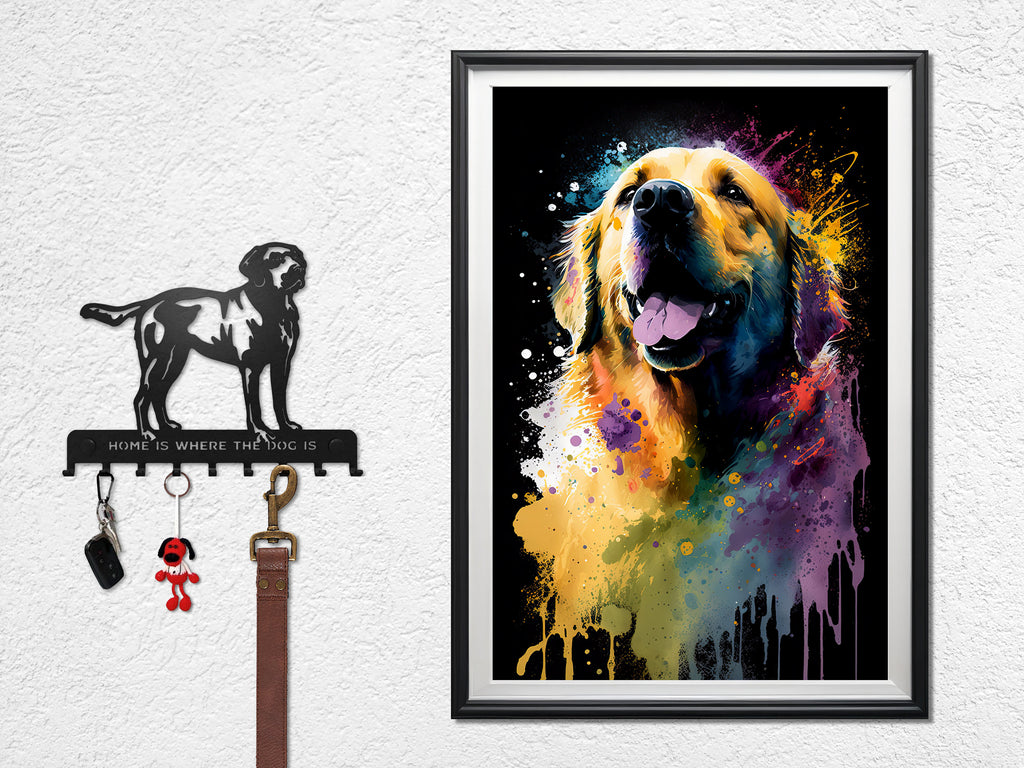 Golden Retriever Dog Watercolor Print Cute Pet Keepsake Wall Art Dog Lover Gift Adorable Canine Home Decor for Puppy Dog Lovers!