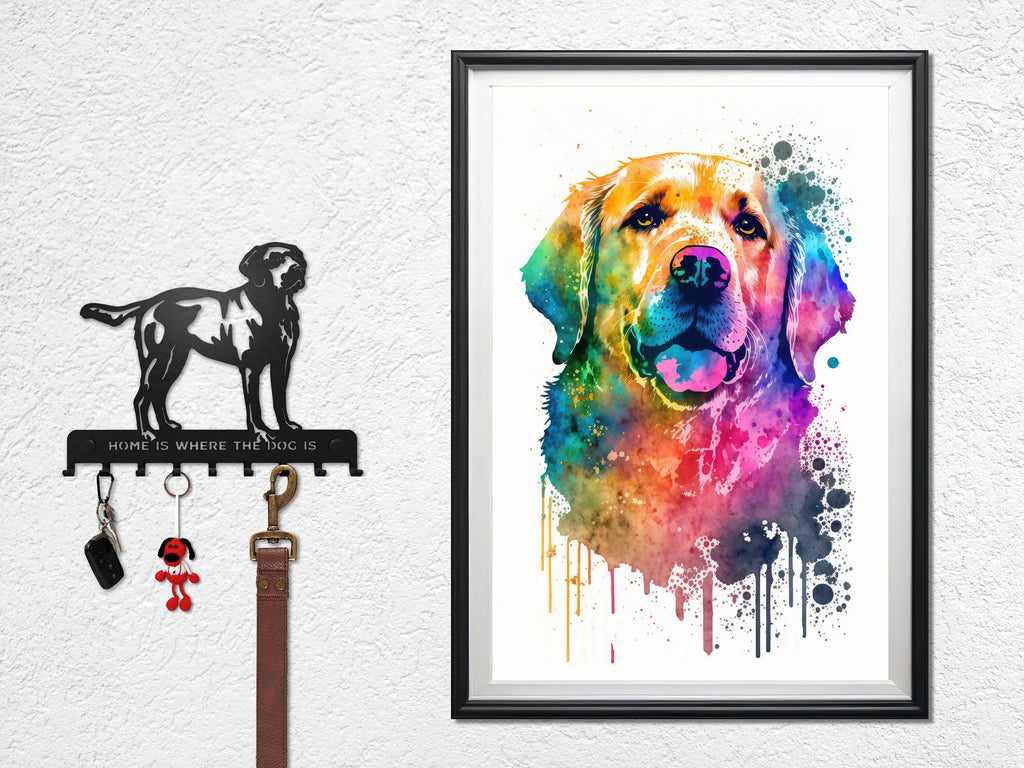 Golden Retriever Dog Watercolor Print Cute Pet Keepsake Wall Art Dog Lover Gift Adorable Canine Home Decor for Puppy Dog Lovers!