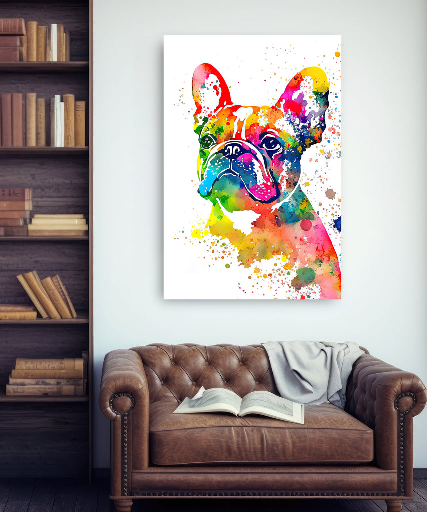 French Bulldog Watercolor Print Cute Pet Keepsake Wall Art Dog Lover Gift Adorable Canine Home Decor for Puppy Dog Lovers!