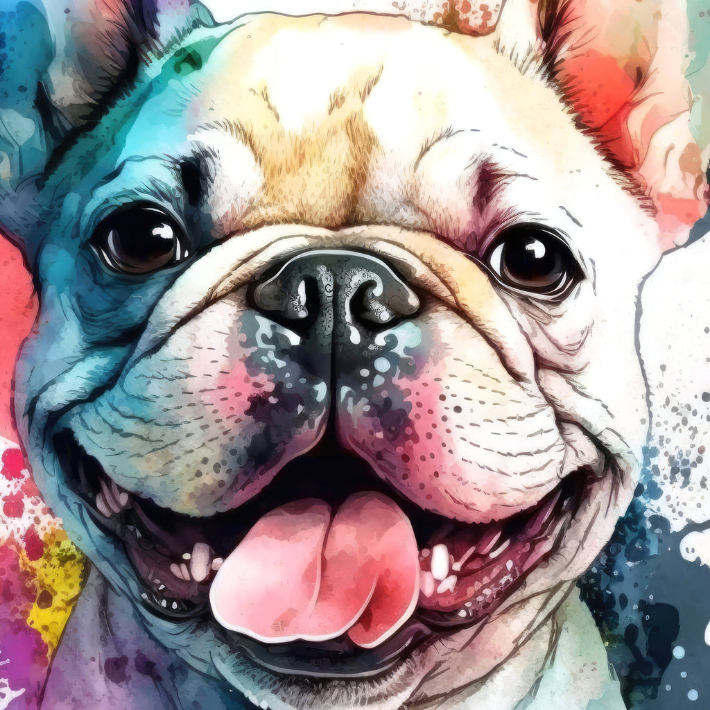 French Bulldog Watercolor Print Cute Pet Keepsake Wall Art Dog Lover Gift Adorable Canine Home Decor for Puppy Dog Lovers!