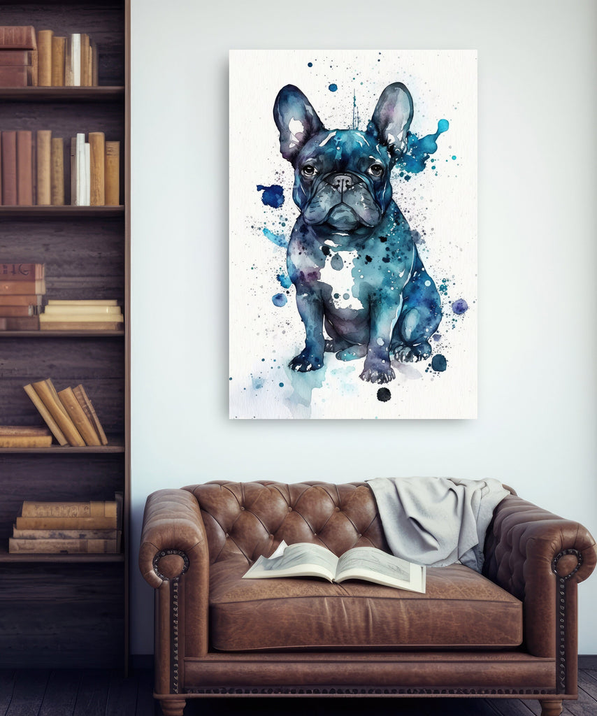 French Bulldog Watercolor Print Cute Pet Keepsake Wall Art Dog Lover Gift Adorable Canine Home Decor for Puppy Dog Lovers!