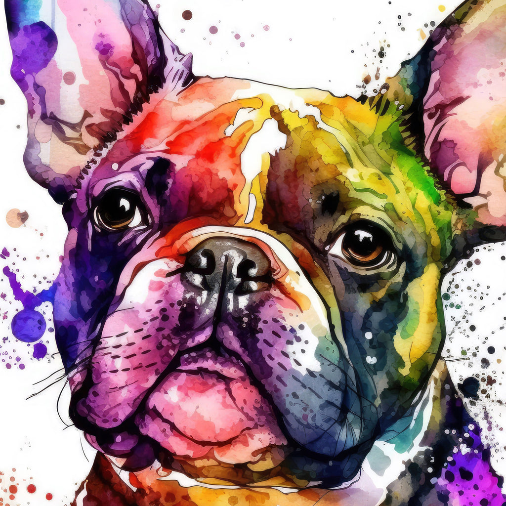 French Bulldog Watercolor Print Cute Pet Keepsake Wall Art Dog Lover Gift Adorable Canine Home Decor for Puppy Dog Lovers!