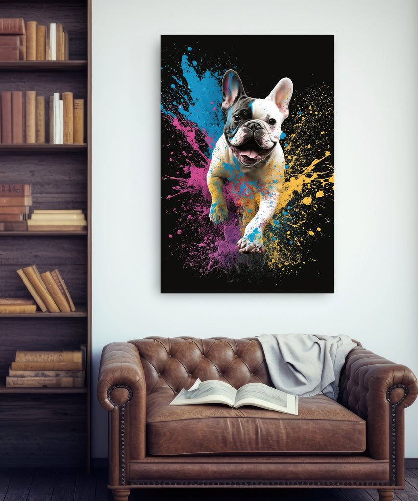 French Bulldog Watercolor Print Cute Pet Keepsake Wall Art Dog Lover Gift Adorable Canine Home Decor for Puppy Dog Lovers!