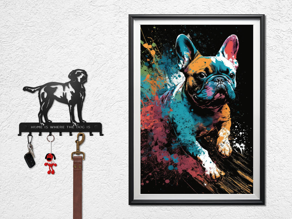 French Bulldog Watercolor Print Cute Pet Keepsake Wall Art Dog Lover Gift Adorable Canine Home Decor for Puppy Dog Lovers!