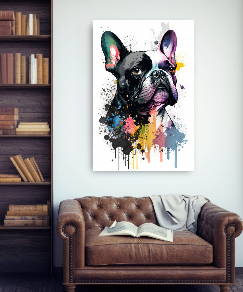 French Bulldog Watercolor Print Cute Pet Keepsake Wall Art Dog Lover Gift Adorable Canine Home Decor for Puppy Dog Lovers!