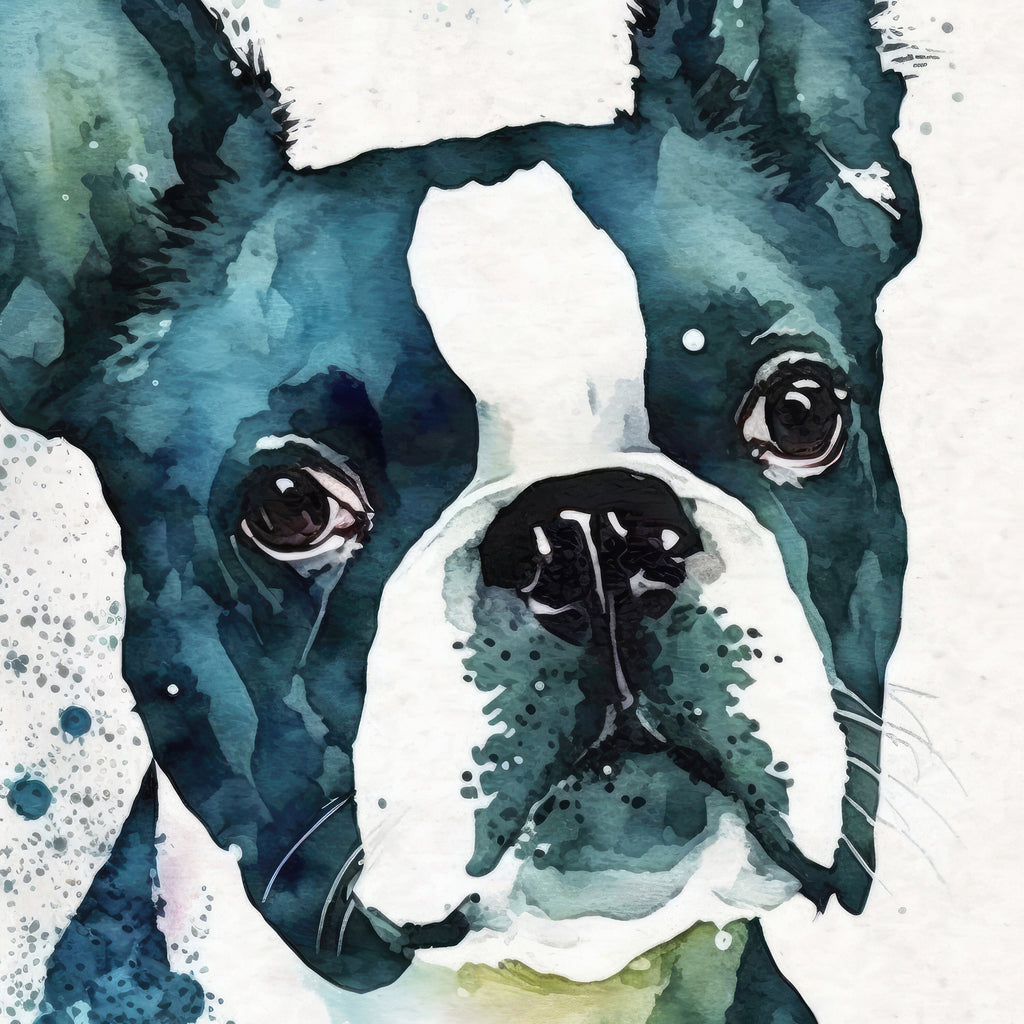 Boston Terrier Dog Watercolor Print Cute Pet Keepsake Wall Art Dog Lover Gift Adorable Canine Home Decor for Puppy Lovers!