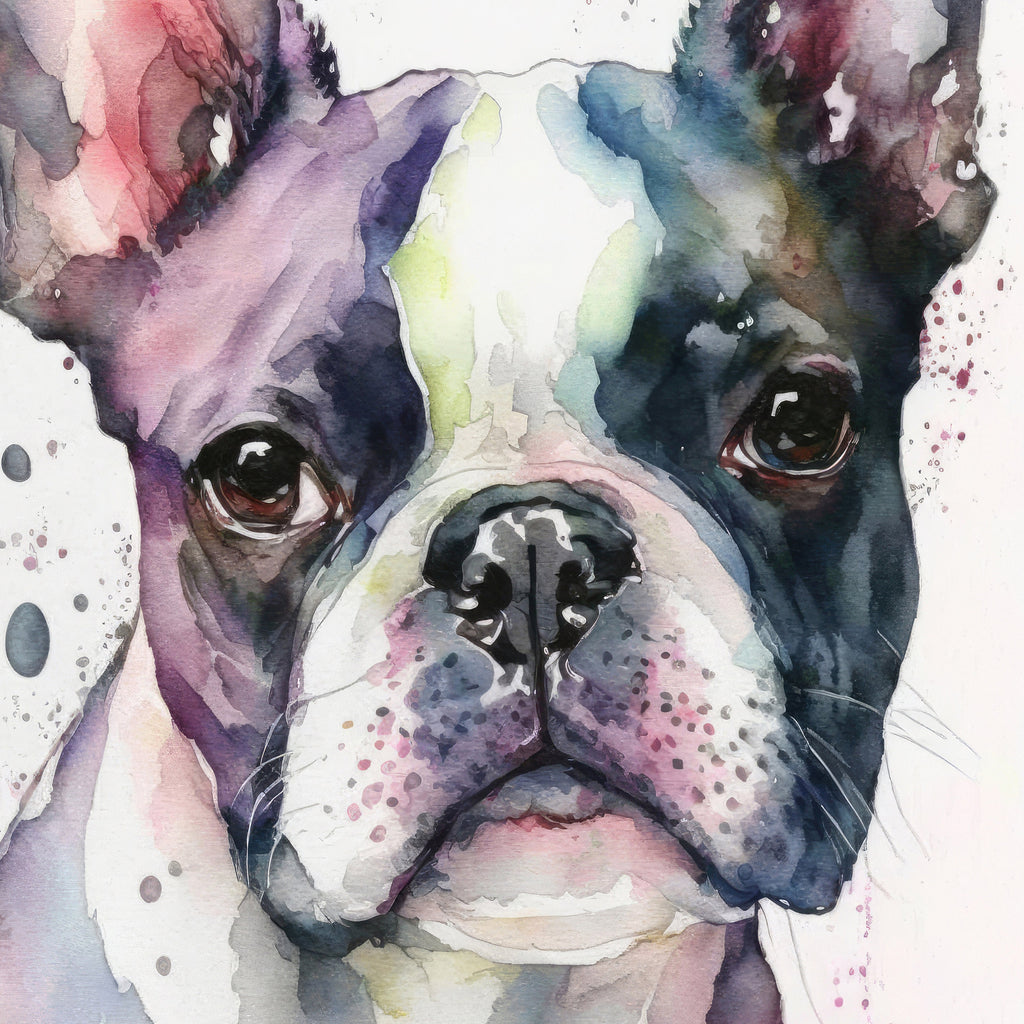 Boston Terrier Dog Watercolor Print Cute Pet Keepsake Wall Art Dog Lover Gift Adorable Canine Home Decor for Puppy Lovers!