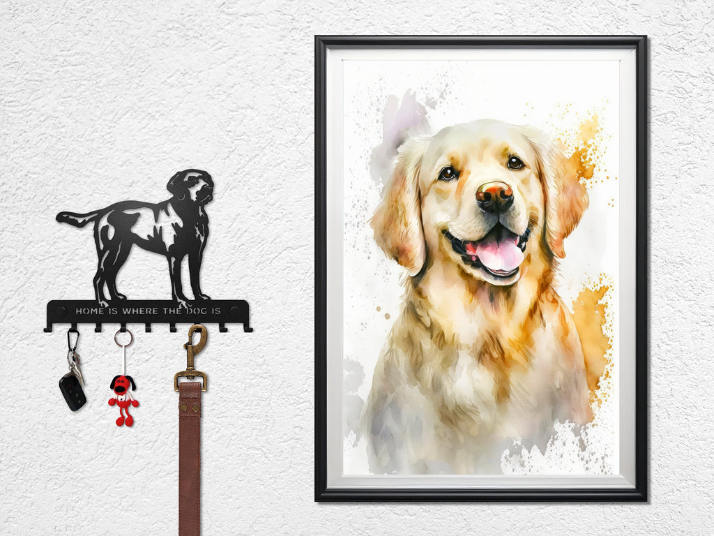 Golden Retriever Dog Watercolor Print Cute Pet Keepsake Wall Art Dog Lover Gift Adorable Canine Home Decor for Puppy Dog Lovers!