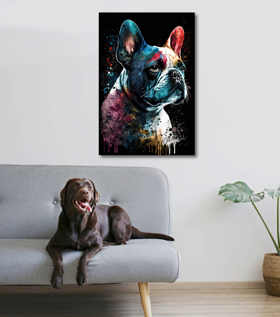 French Bulldog Watercolor Print Cute Pet Keepsake Wall Art Dog Lover Gift Adorable Canine Home Decor for Puppy Dog Lovers!