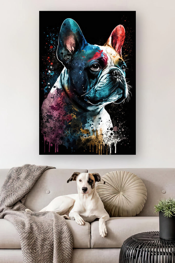 French Bulldog Watercolor Print Cute Pet Keepsake Wall Art Dog Lover Gift Adorable Canine Home Decor for Puppy Dog Lovers!