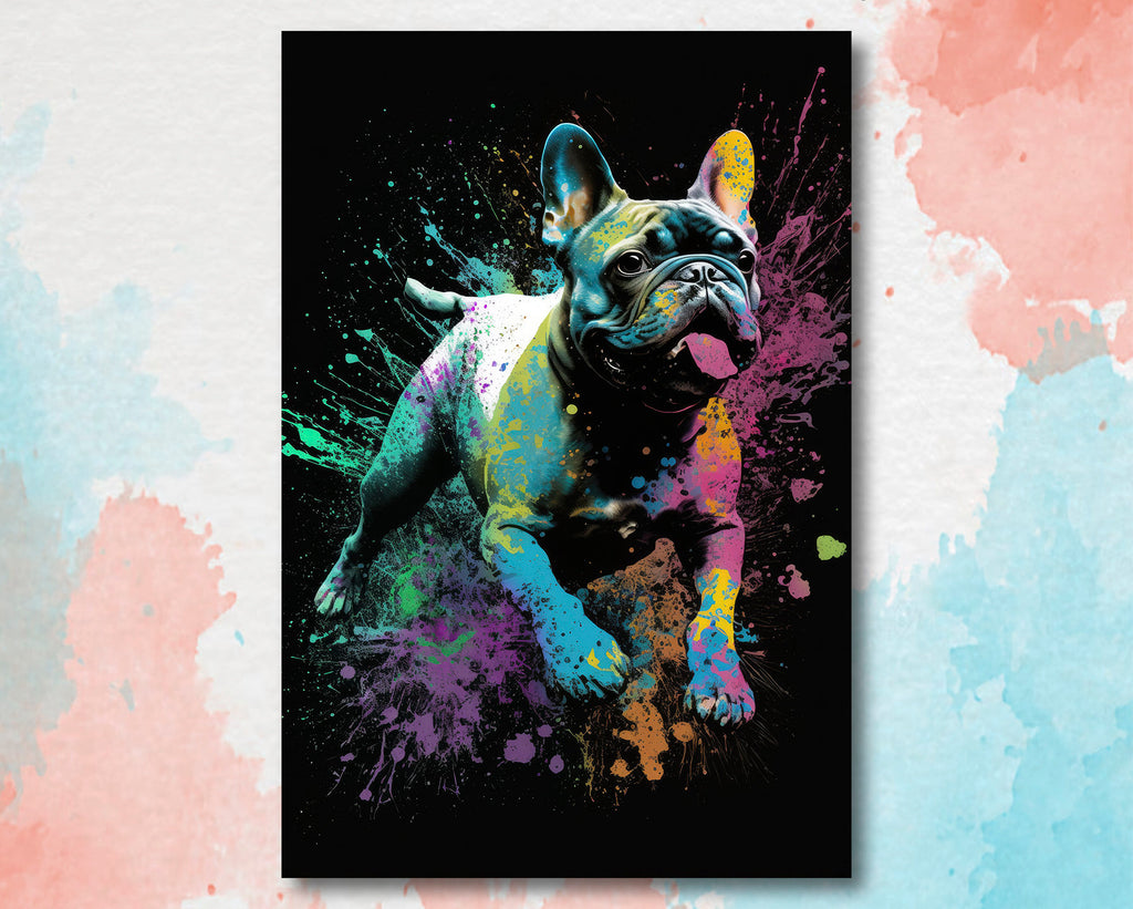 French Bulldog Watercolor Print Cute Pet Keepsake Wall Art Dog Lover Gift Adorable Canine Home Decor for Puppy Dog Lovers!