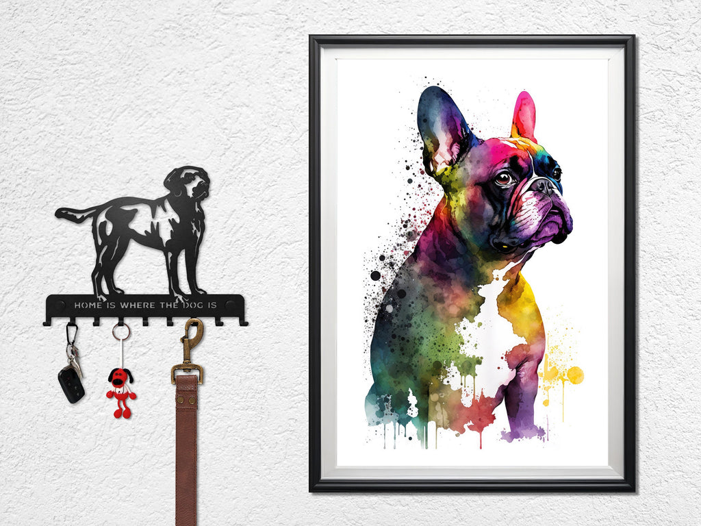 French Bulldog Watercolor Print Cute Pet Keepsake Wall Art Dog Lover Gift Adorable Canine Home Decor for Puppy Dog Lovers!