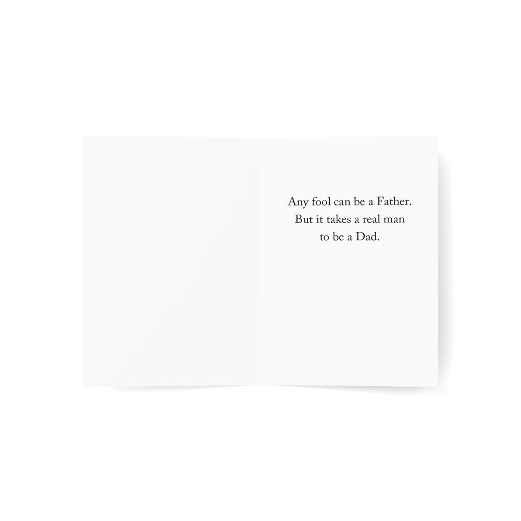 Asian American Fathers Day Card Watercolor Dad Gift For Him Daddy Father's Day Gift Greeting Card - 5x7 inches in Packs of 1, 10, 30, & 50