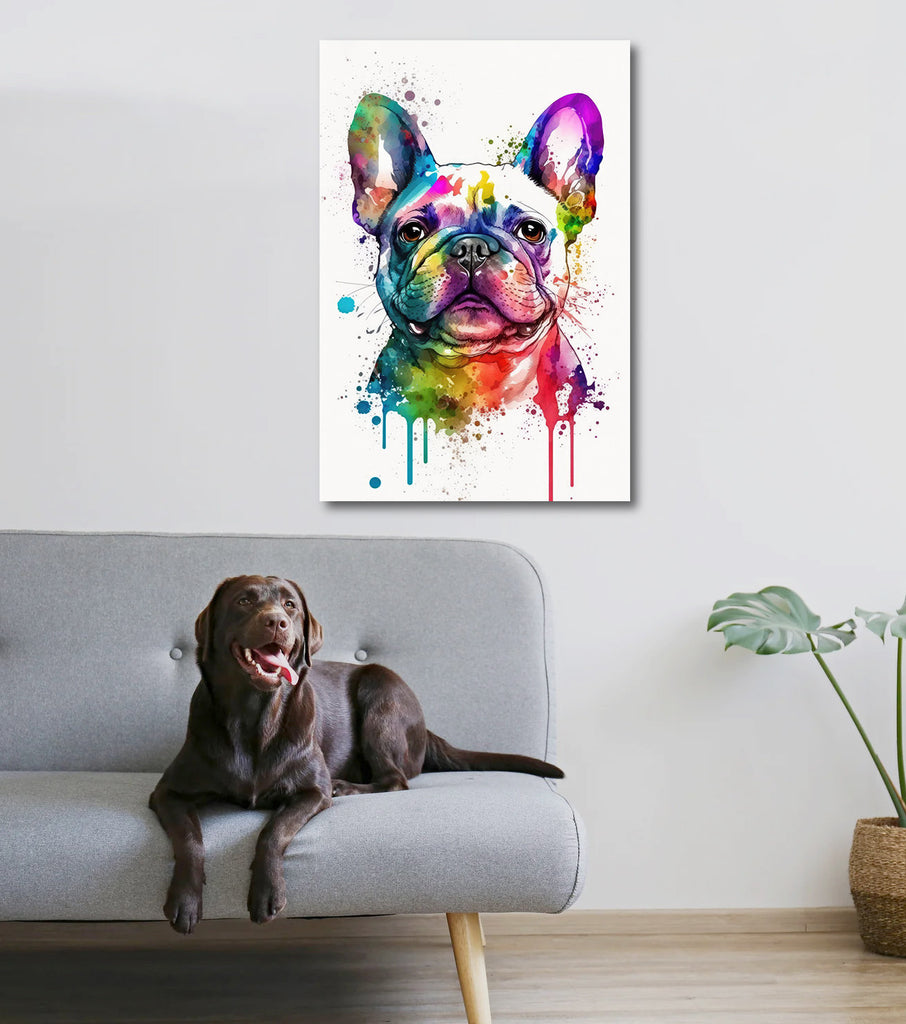 French Bulldog Watercolor Print Cute Pet Keepsake Wall Art Dog Lover Gift Adorable Canine Home Decor for Puppy Dog Lovers!