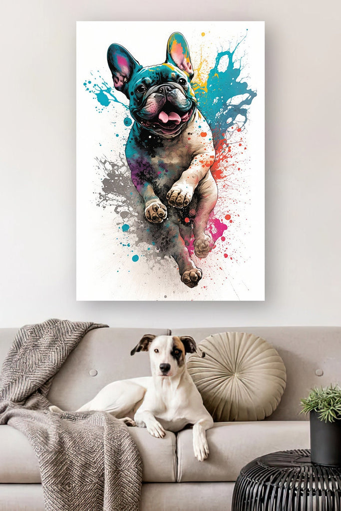 French Bulldog Watercolor Print Cute Pet Keepsake Wall Art Dog Lover Gift Adorable Canine Home Decor for Puppy Dog Lovers!