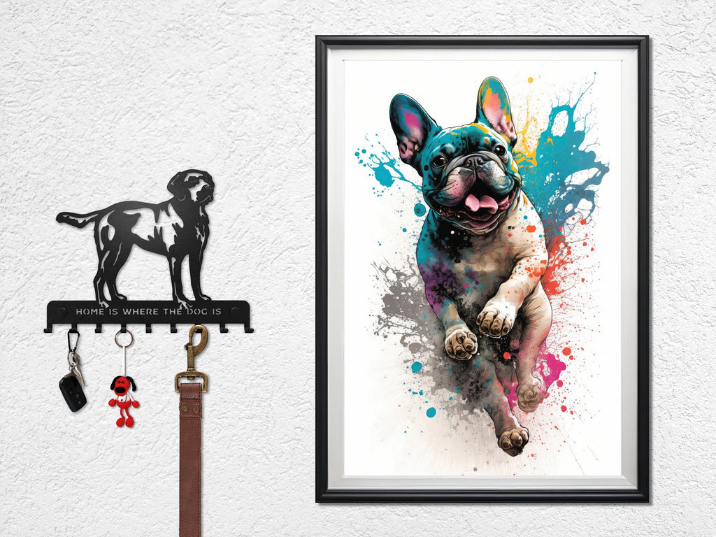 French Bulldog Watercolor Print Cute Pet Keepsake Wall Art Dog Lover Gift Adorable Canine Home Decor for Puppy Dog Lovers!