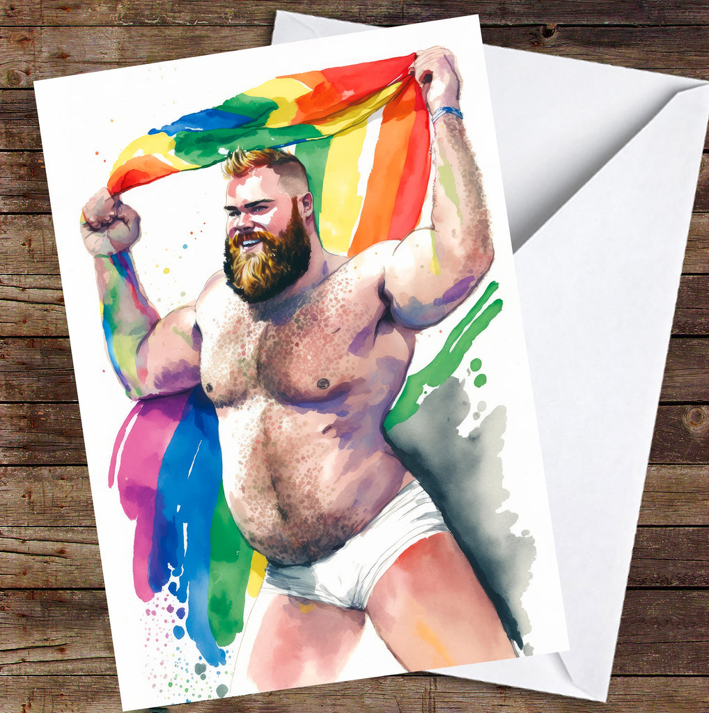 Gay Art Greeting Cards for Gay Pride Month or Coming Out Gifts LGBTQ Queer Holiday Cards - 5x7 inches in Packs of 1, 10, 30, and 50pcs