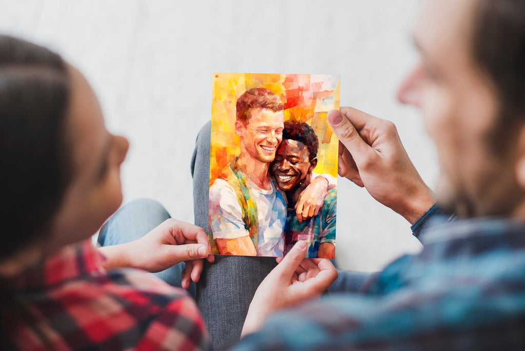 Gay Art Greeting Cards for Gay Pride Month or Coming Out Gifts LGBTQ Queer Holiday Cards - 5x7 inches in Packs of 1, 10, 30, and 50pcs