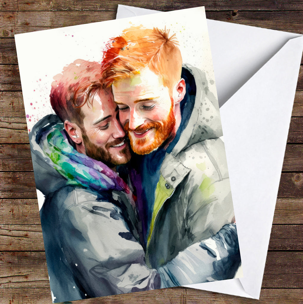 Gay Art Greeting Cards for Gay Pride Month or Coming Out Gifts LGBTQ Queer Holiday Cards - 5x7 inches in Packs of 1, 10, 30, and 50pcs