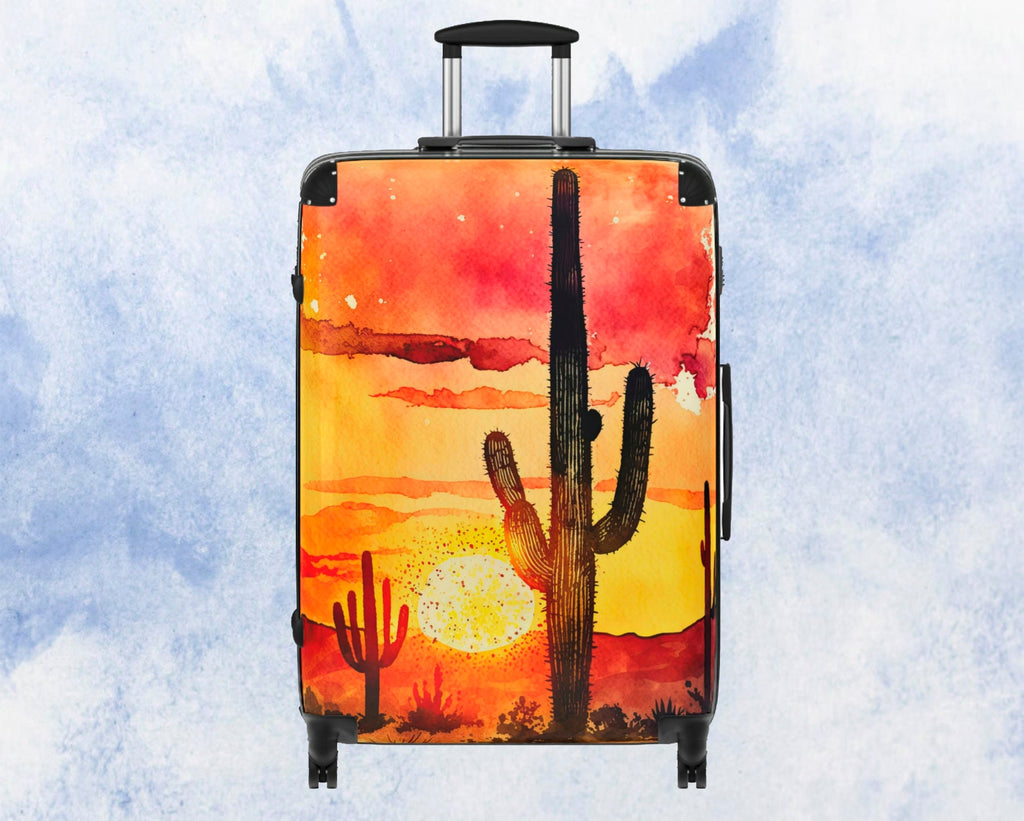 Southwest Desert Sunset Travel Suitcase - Premium Hard-Shell Durable Build, Exquisite Design, and Unmatched Style for Your Next Adventurer