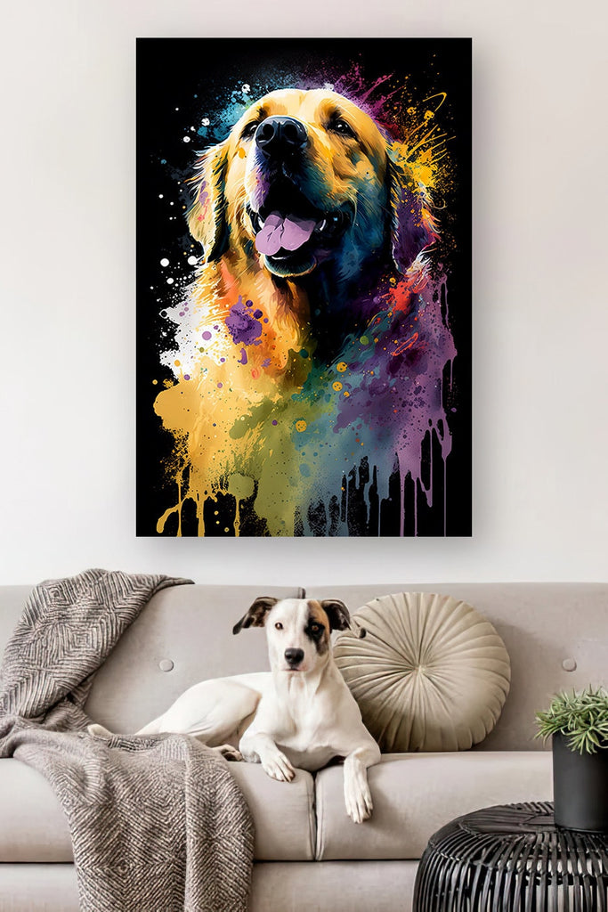 Golden Retriever Dog Watercolor Print Cute Pet Keepsake Wall Art Dog Lover Gift Adorable Canine Home Decor for Puppy Dog Lovers!