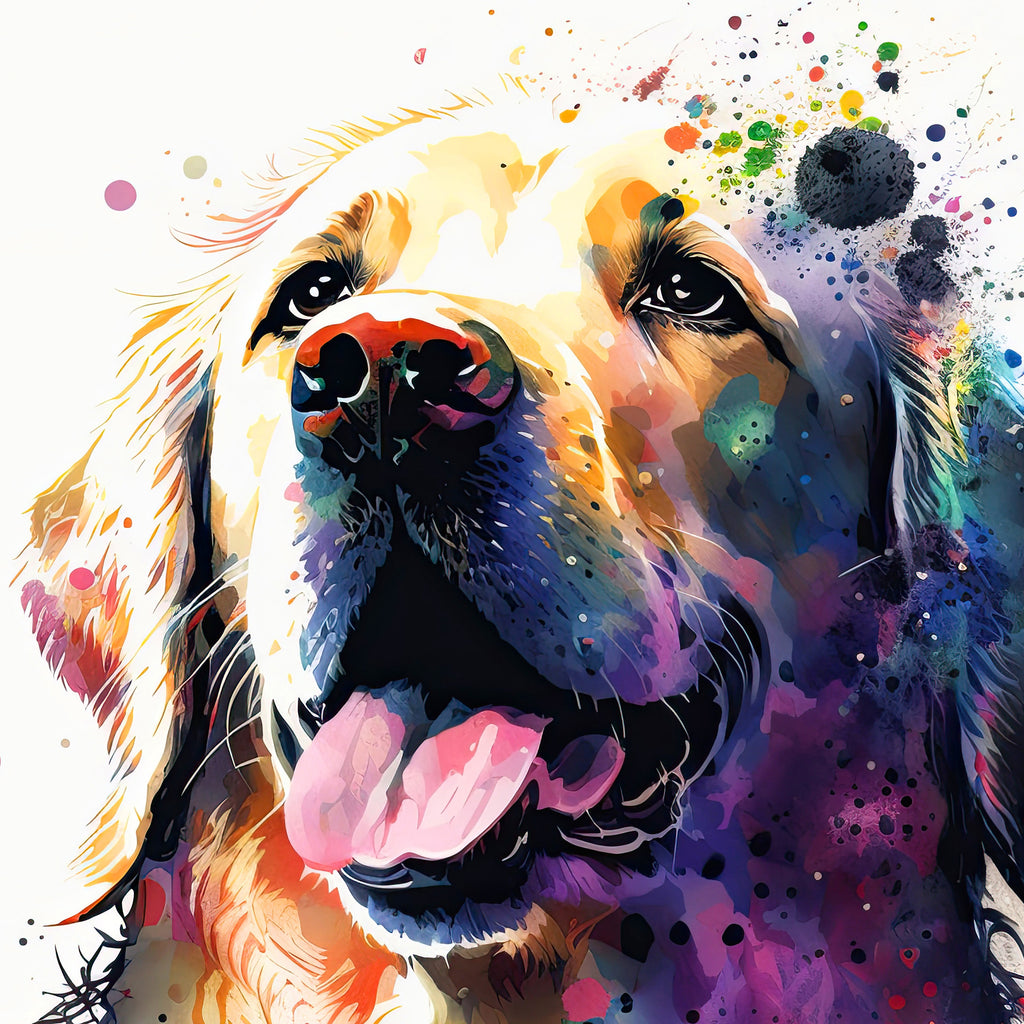 Golden Retriever Dog Watercolor Print Cute Pet Keepsake Wall Art Dog Lover Gift Adorable Canine Home Decor for Puppy Dog Lovers!