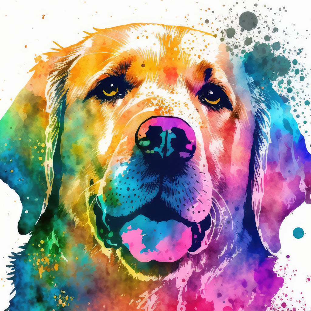 Golden Retriever Dog Watercolor Print Cute Pet Keepsake Wall Art Dog Lover Gift Adorable Canine Home Decor for Puppy Dog Lovers!