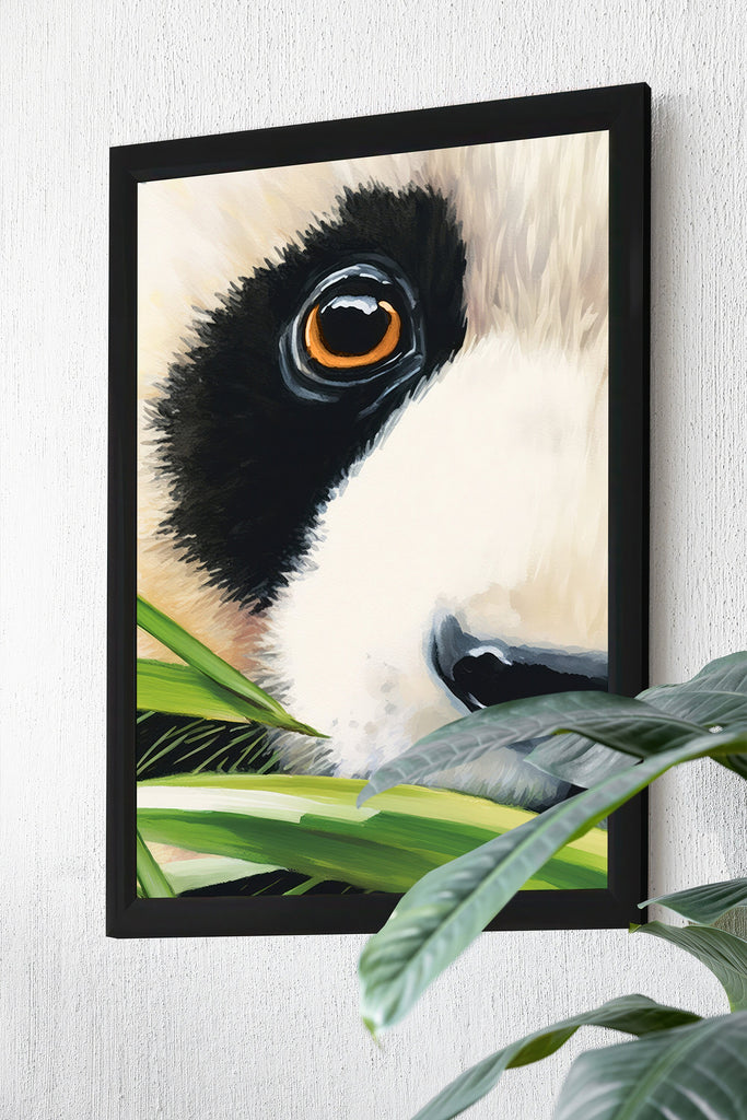 Panda Bear Watercolor Portrait Print Wall Art Safari Wildlife Gift Wild Animal Painting Jungle Nursery Decor