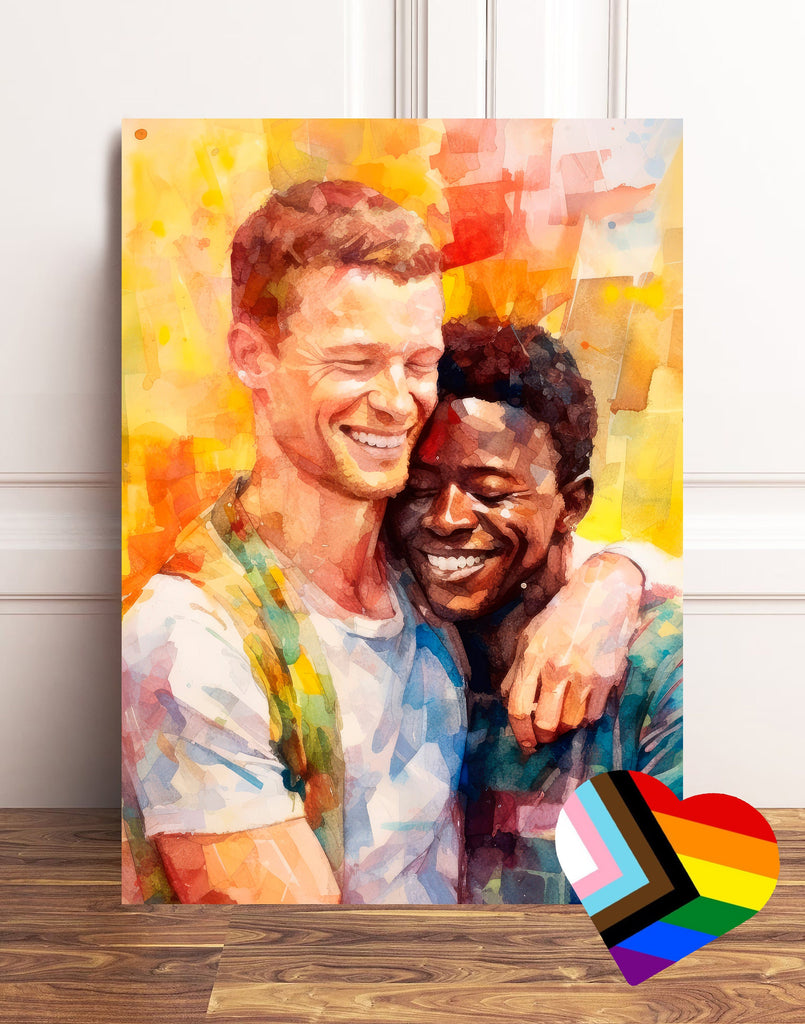 Gay Art Greeting Cards for Gay Pride Month or Coming Out Gifts LGBTQ Queer Holiday Cards - 5x7 inches in Packs of 1, 10, 30, and 50pcs