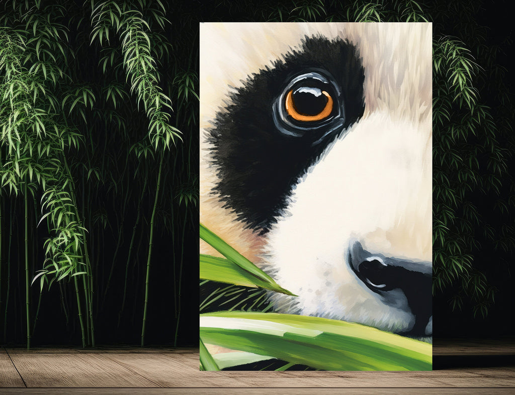 Panda Bear Watercolor Portrait Print Wall Art Safari Wildlife Gift Wild Animal Painting Jungle Nursery Decor